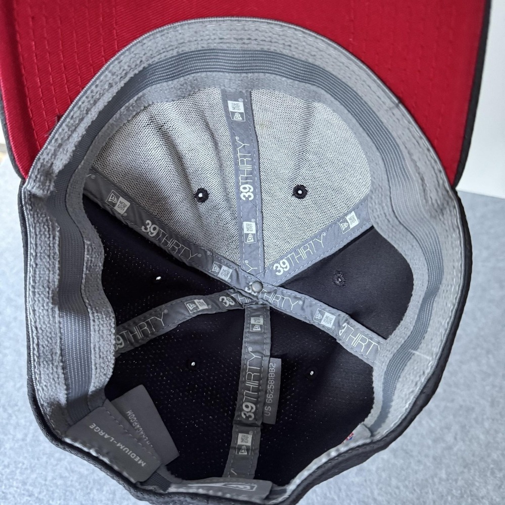 Atlanta Braves Hat Cap Fitted Mens Large Gray MLB Baseball New Era 39THIRTY - Picture 8 of 13